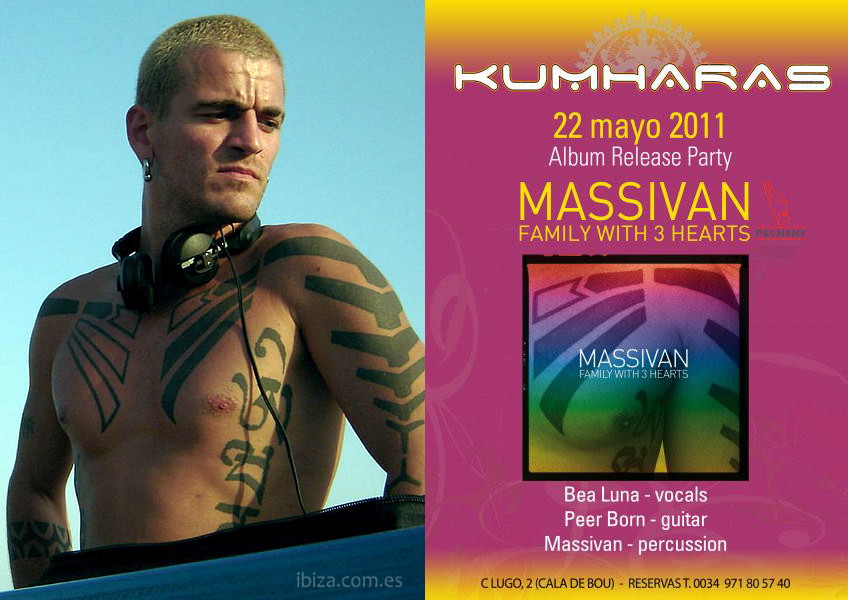 Cartel de la presentación de un nuevo disco del DJ y productor musical Massivan